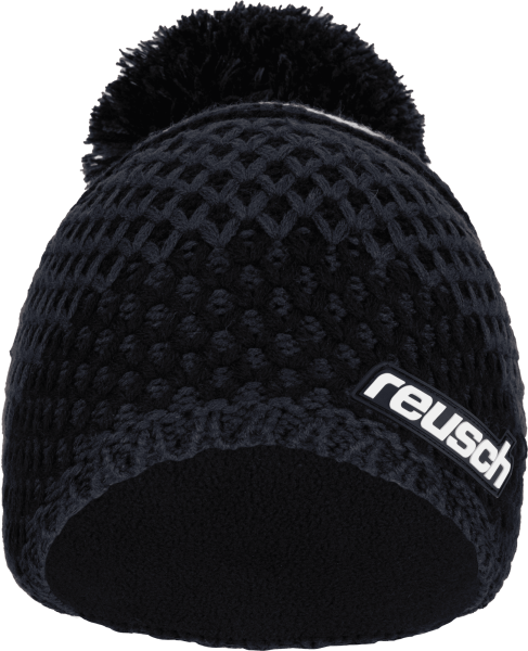 Reusch Ellie Beanie 6280030 4556 weiss schwarz grau front
